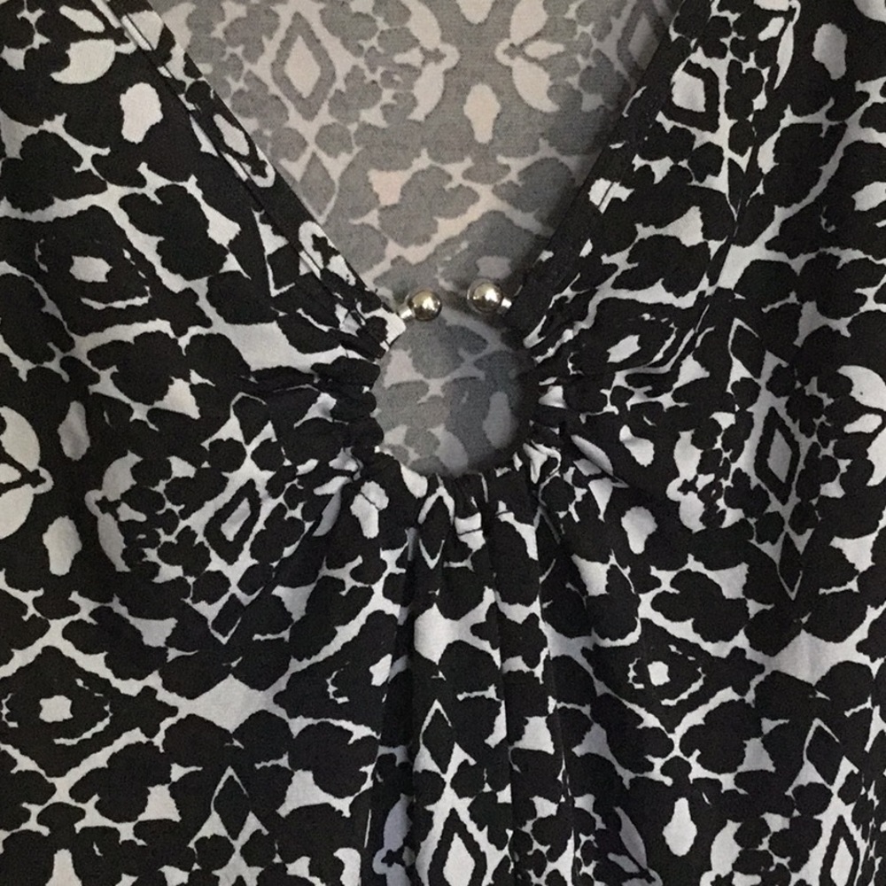 White Stag black and white designer blouse